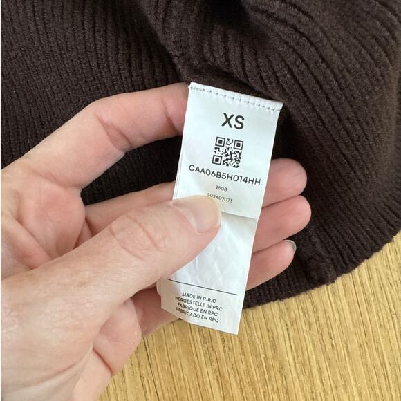 Cupshe Cardigan Effortless Confidence Size XS Brown Gold - Picture 4 of 6